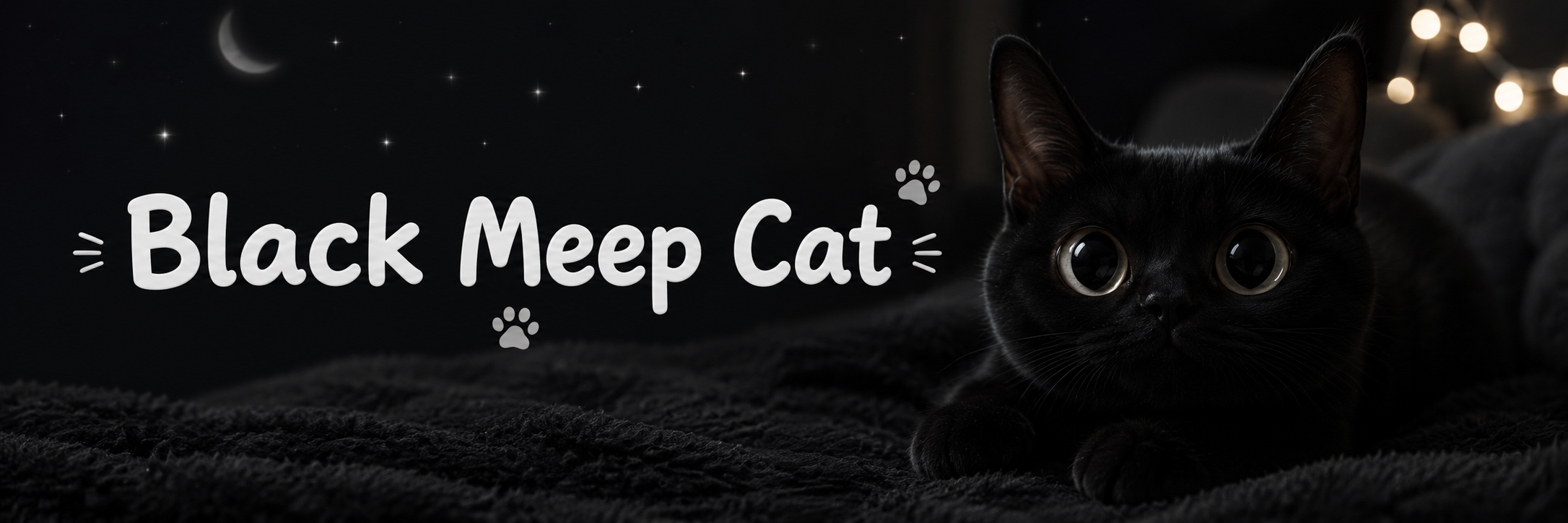 Black Meep Cat sitting on a pile of coins under a parabolic chart